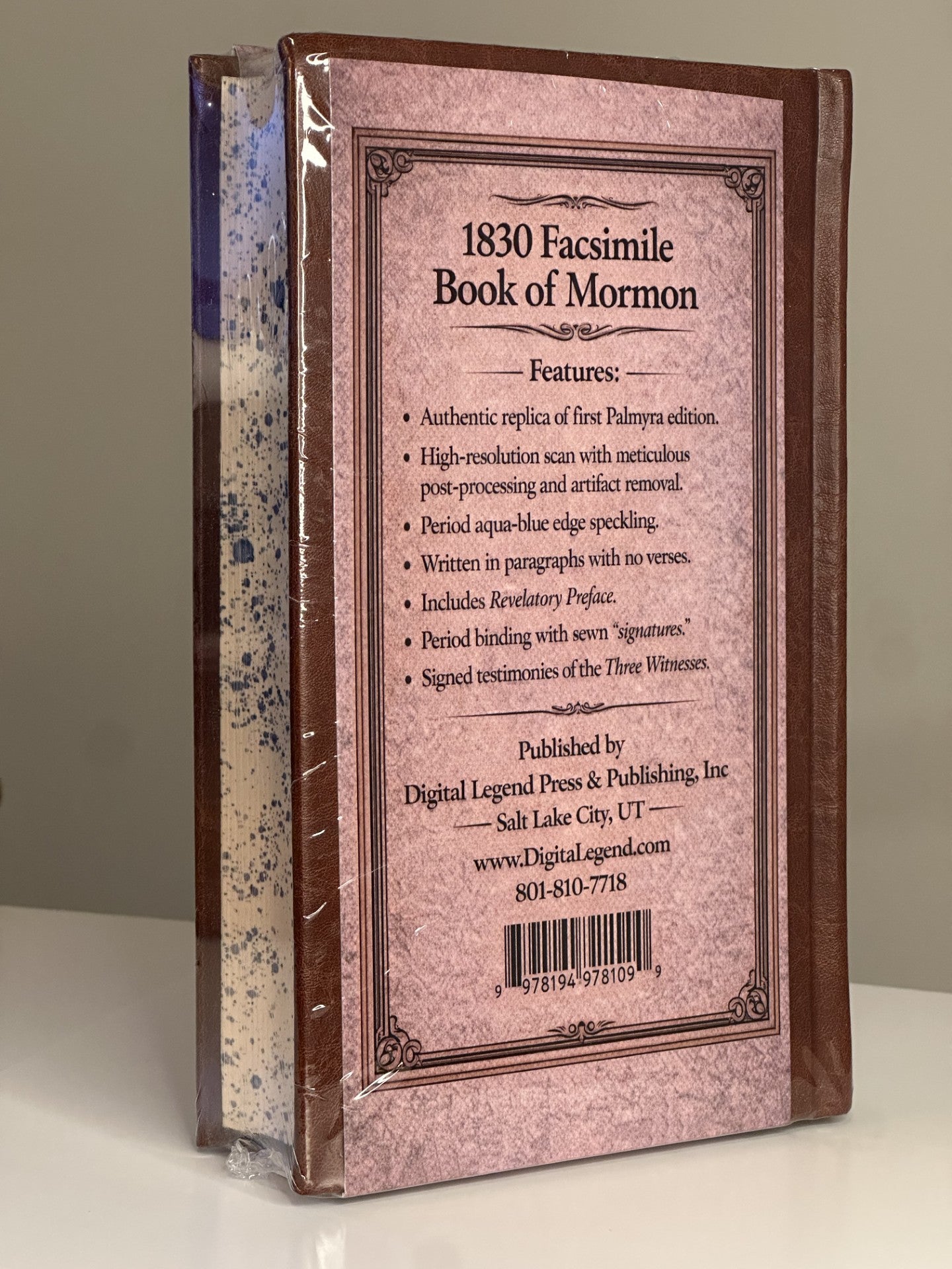 1830 Replica Book of Mormon - Heirloom Edition