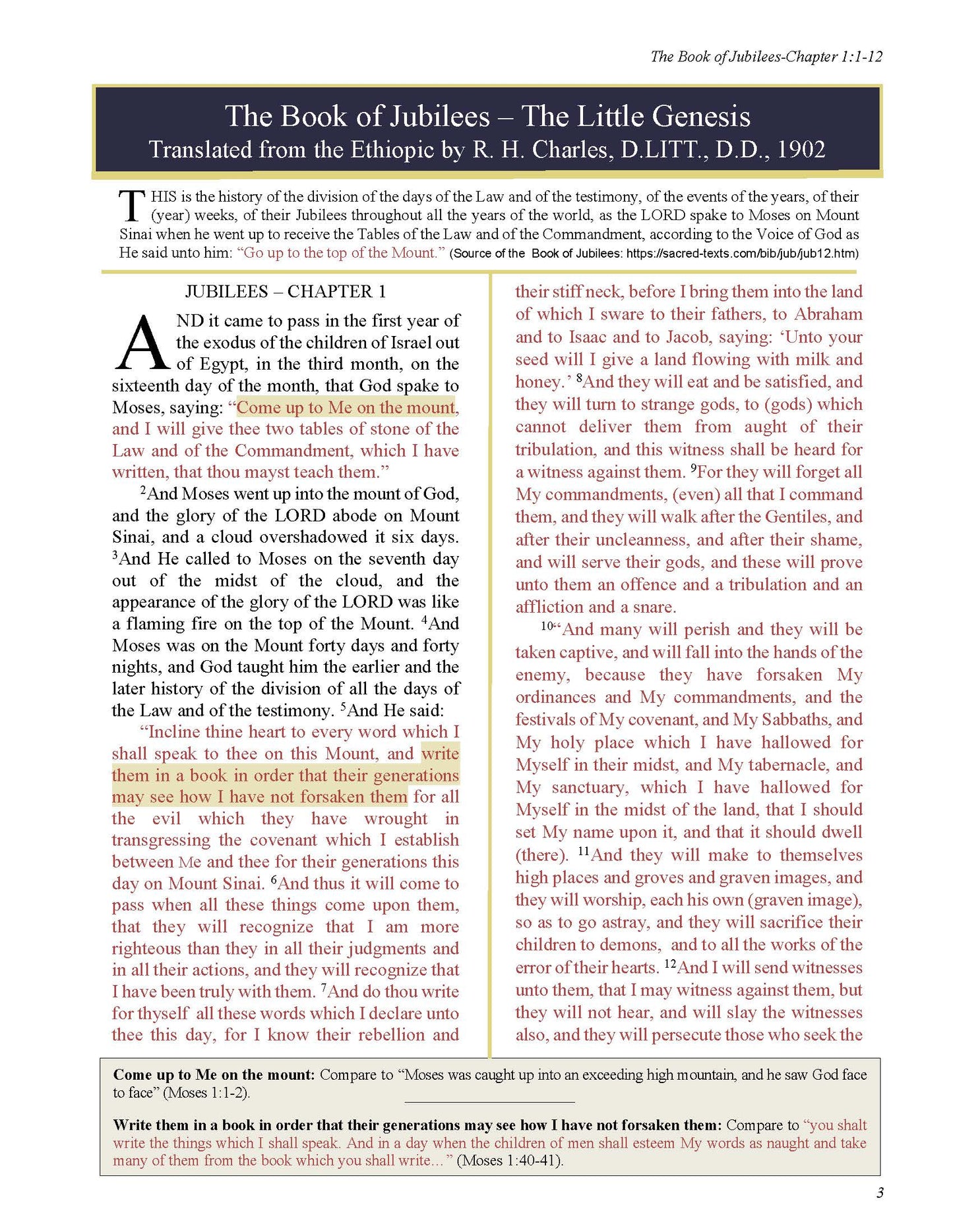 Annotated Five Books of Moses