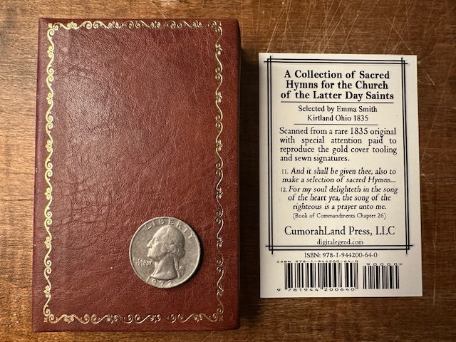 1835 Replica Sacred Hymns Selected by Emma Smith – Digital Legend