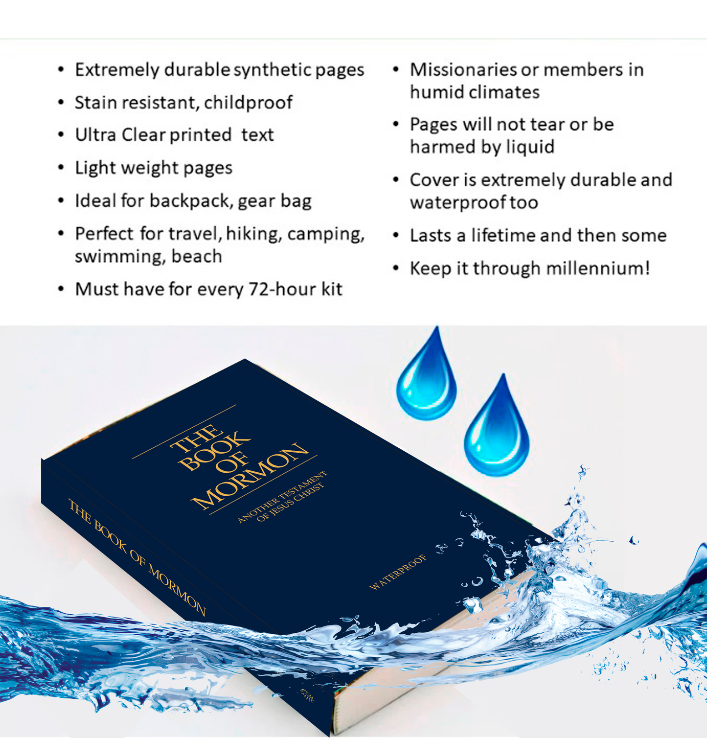 Waterproof Book of Mormon