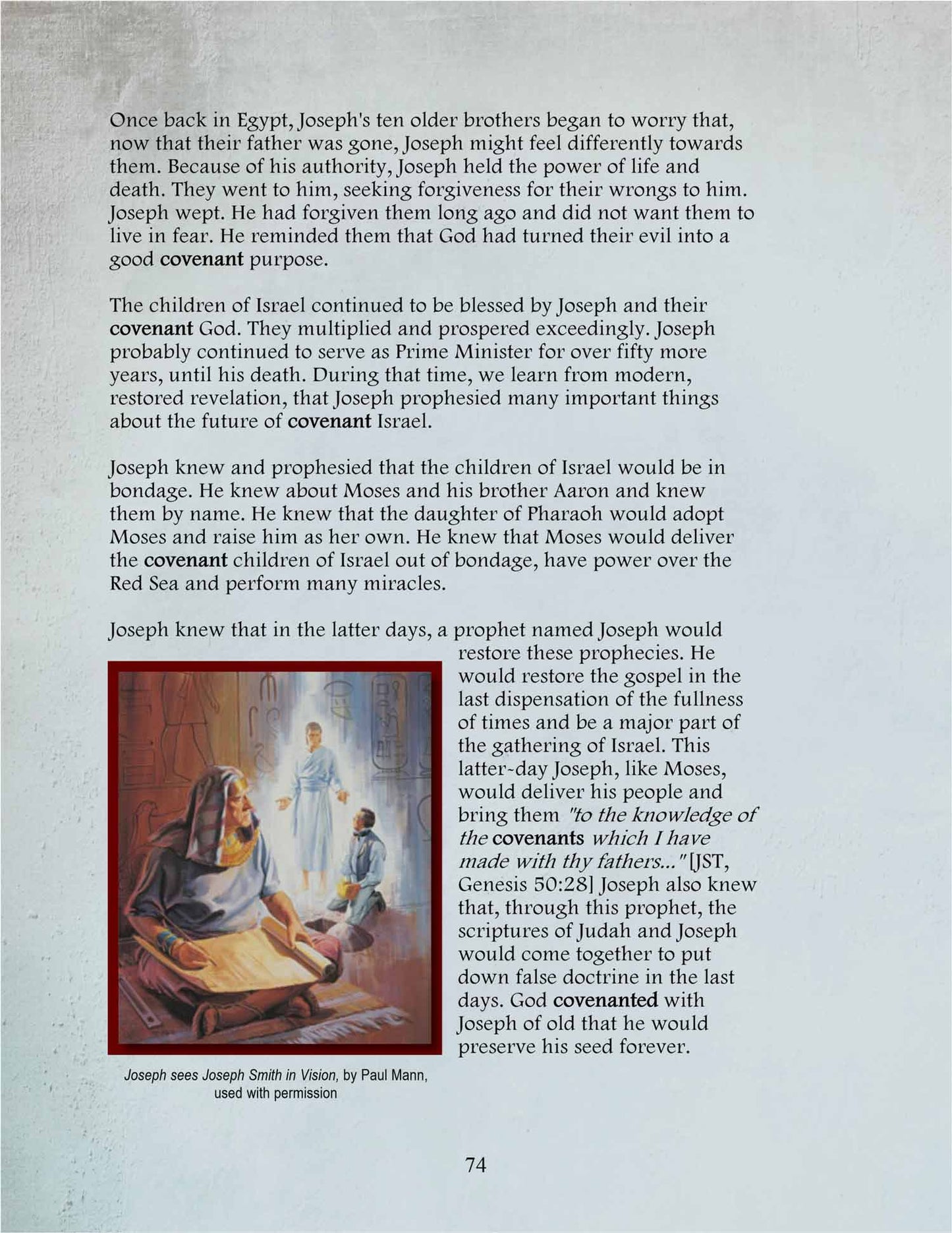 The Great Plan of Happiness and the Covenant