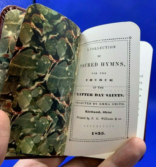 1835 Replica Sacred Hymns Selected by Emma Smith