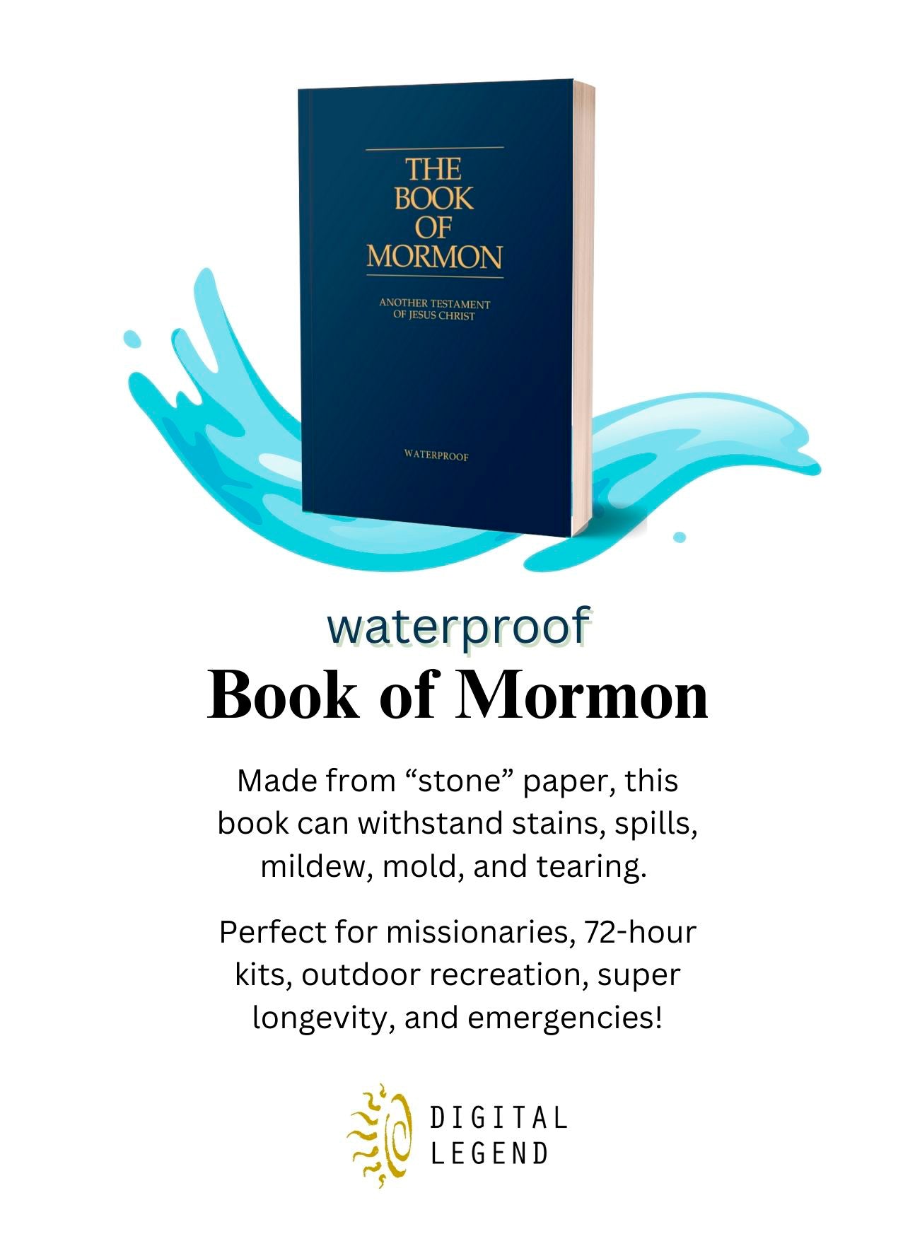 Waterproof Book of Mormon